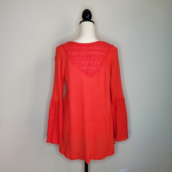 Free People Parisian Nights Red Top Small - Picture 3 of 8